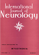 International Journal of Neurology Magazine / Toxic Diseases of the Nervous System